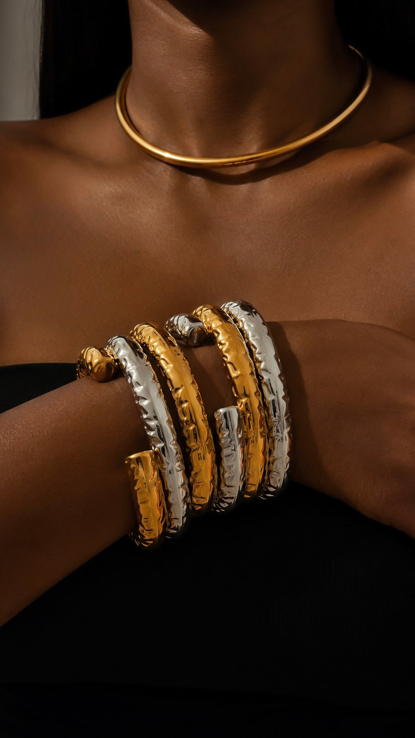 MOLTEN CUFF 10MM - GOLD