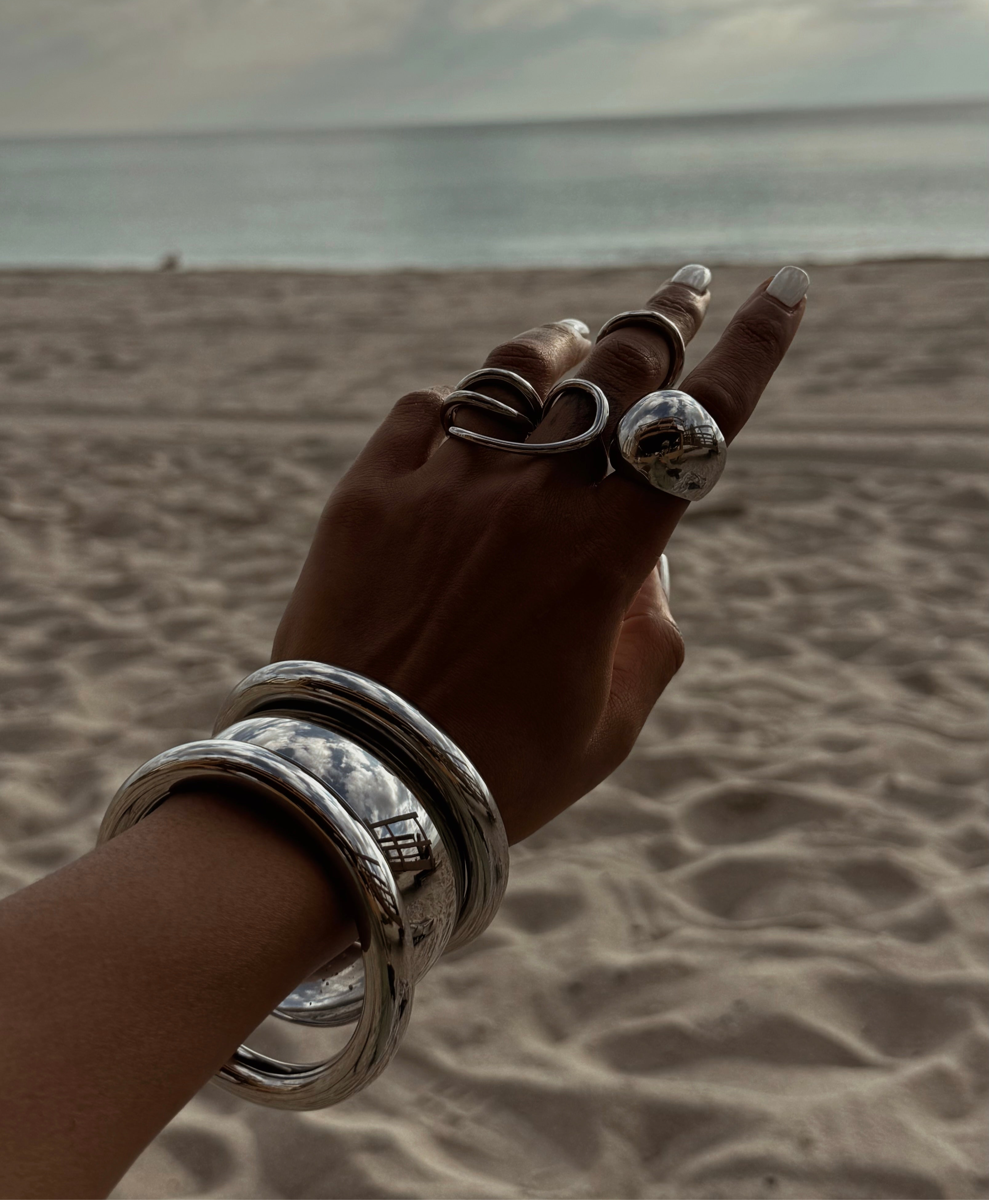 JAI 10MM BANGLE - SILVER
