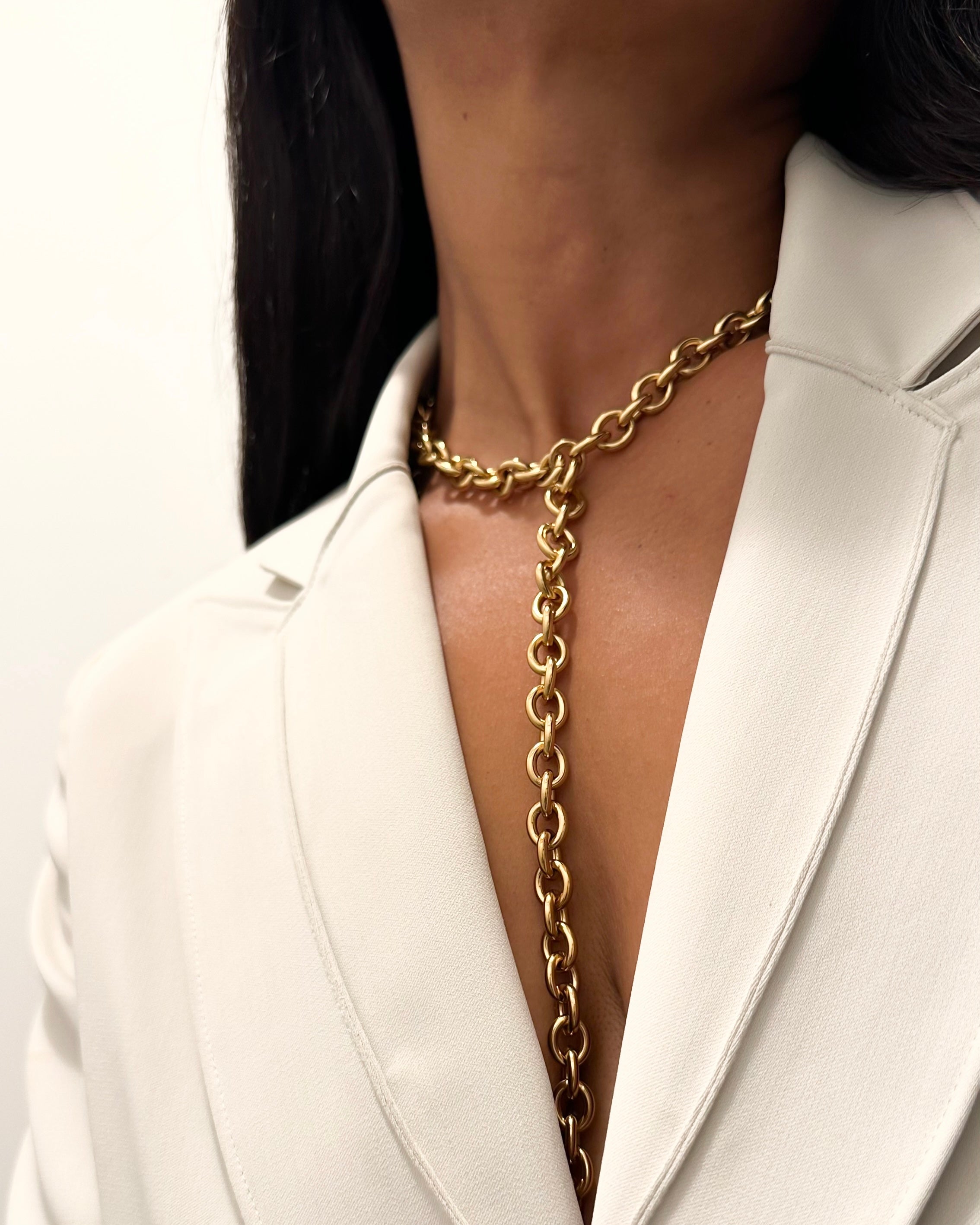 CHAIN DROP NECKLACE - GOLD