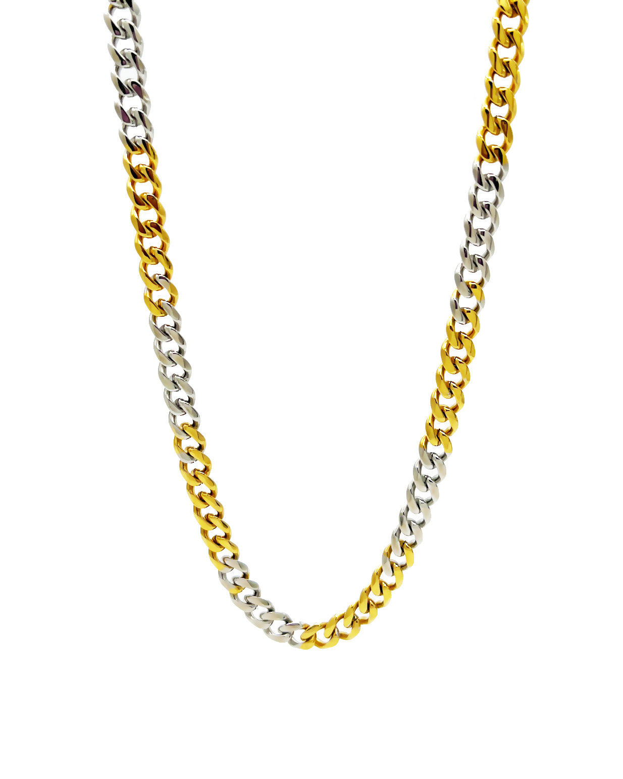 TWO TONE CUBAN CHAIN