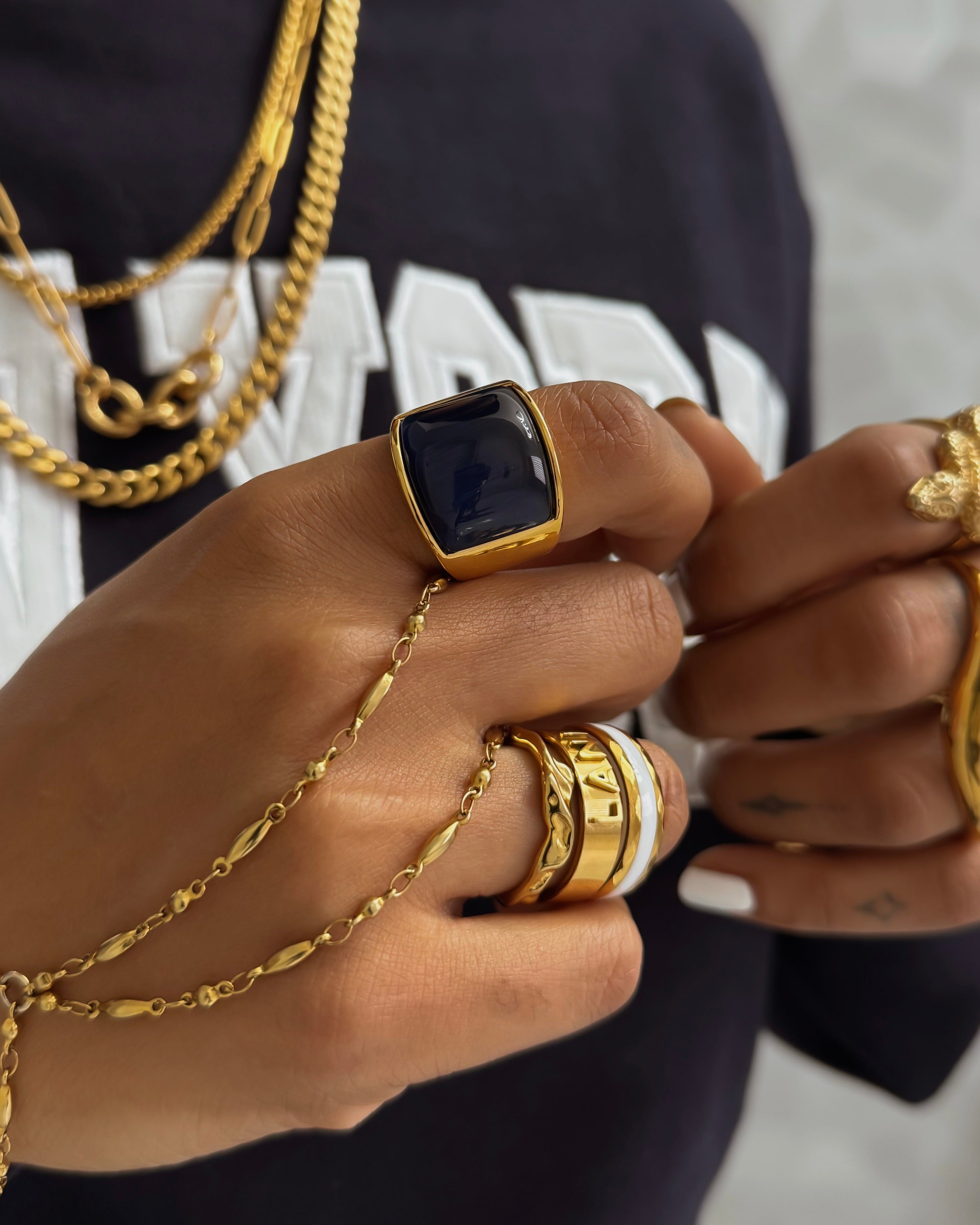 IRIS - NAVY/GOLD