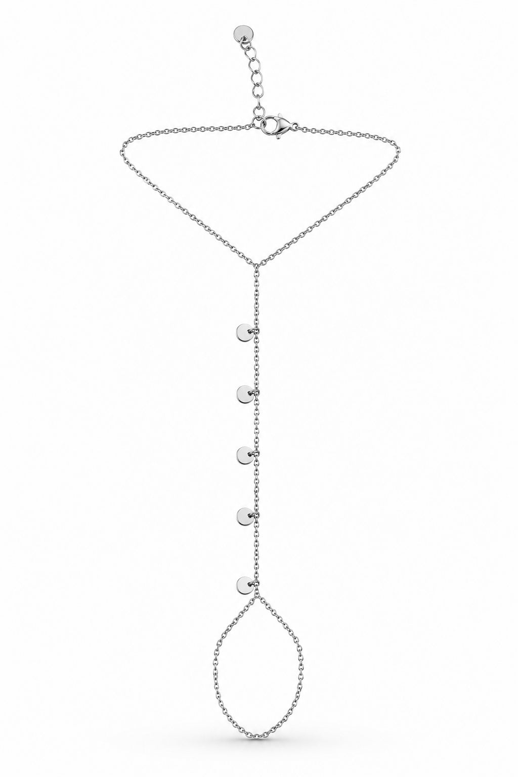 DISC HAND CHAIN - SILVER