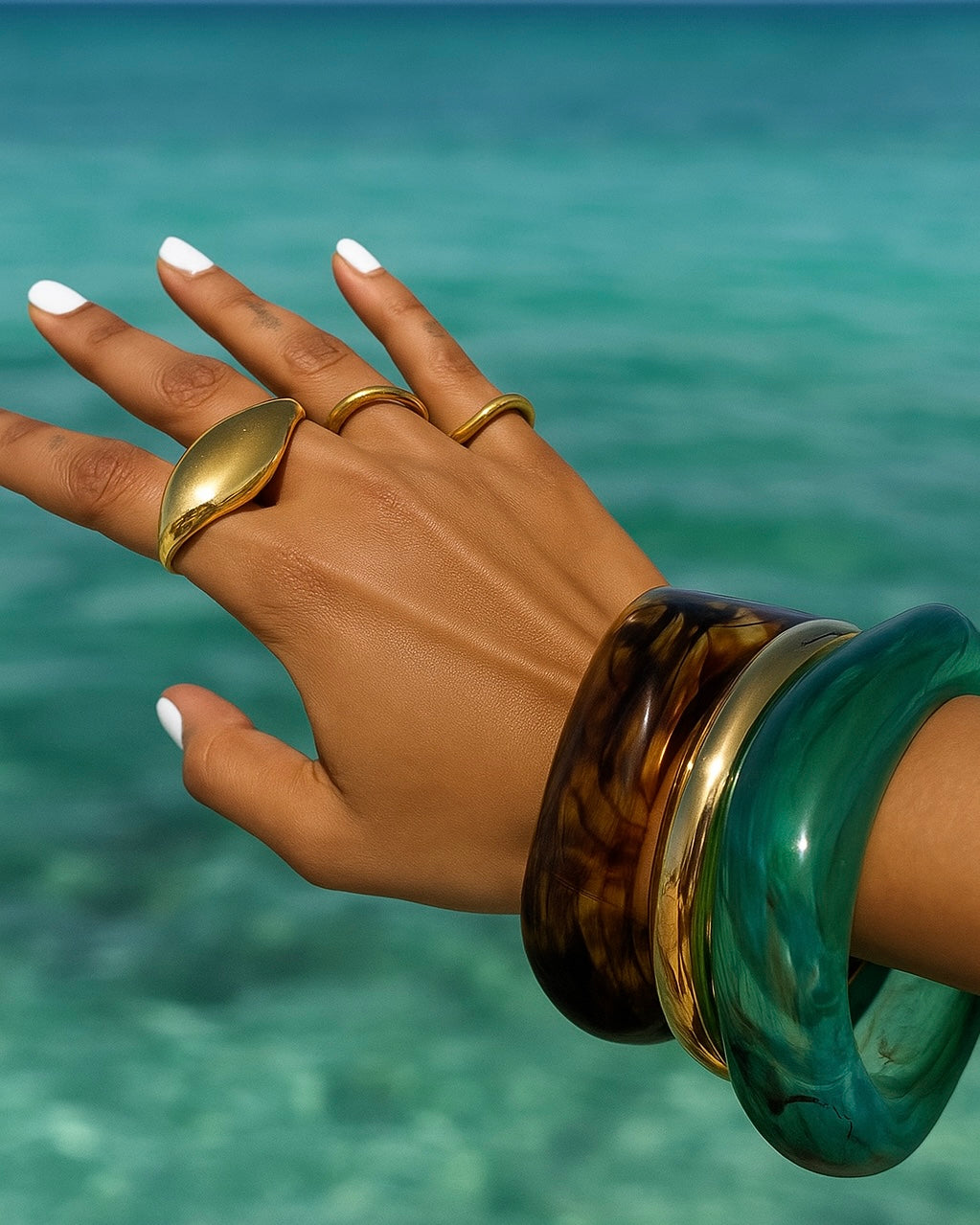 LUMÉ BANGLE - OCEANIC GREEN