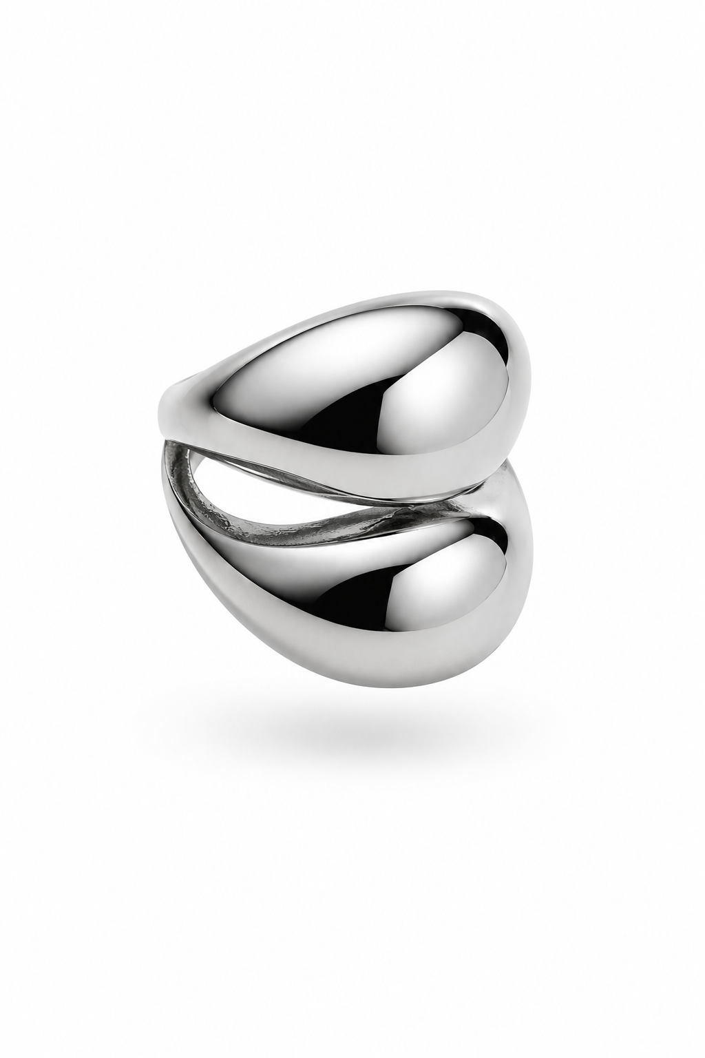 DUAL ORB RING - SILVER