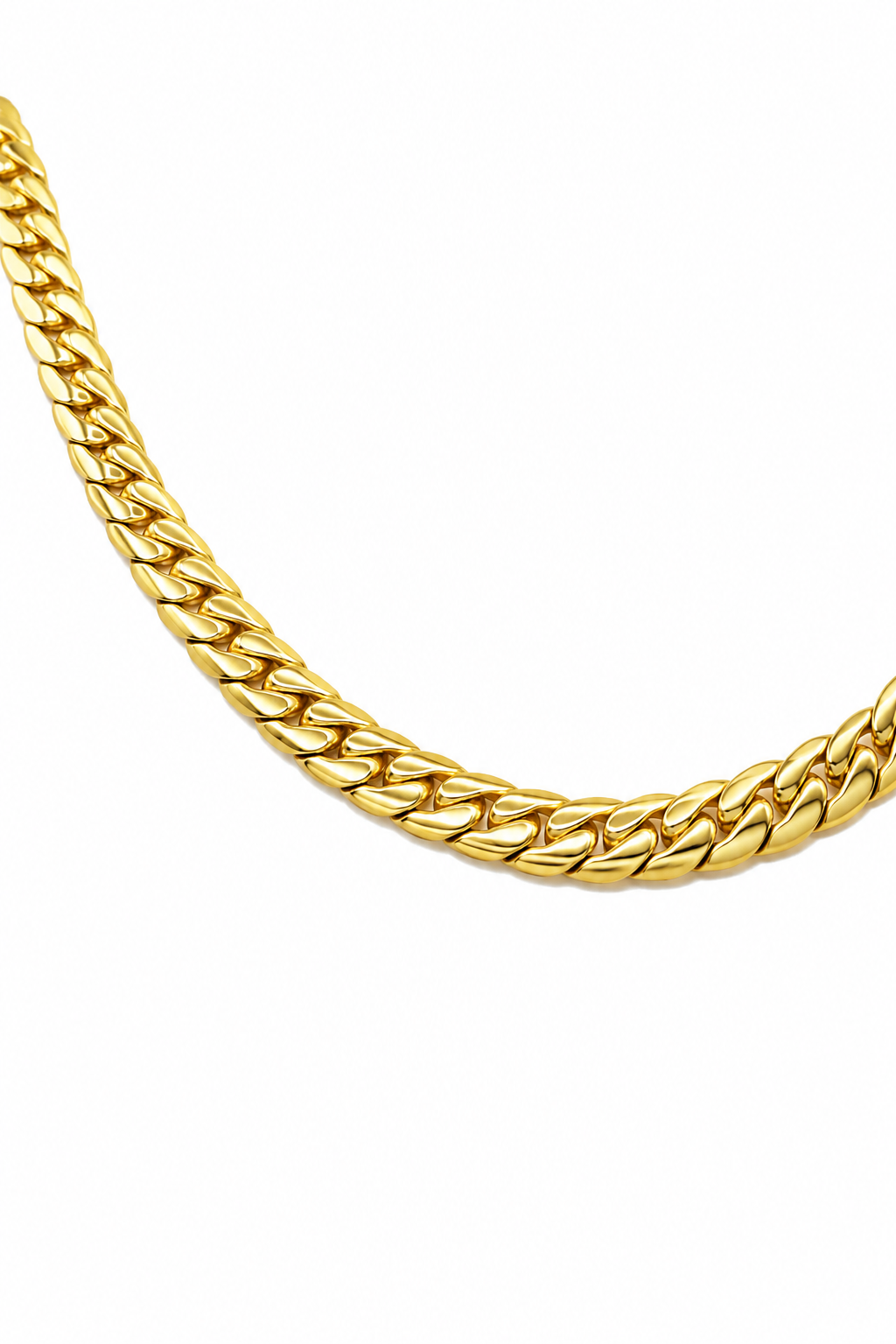 FLAT CUBAN ANKLET - GOLD