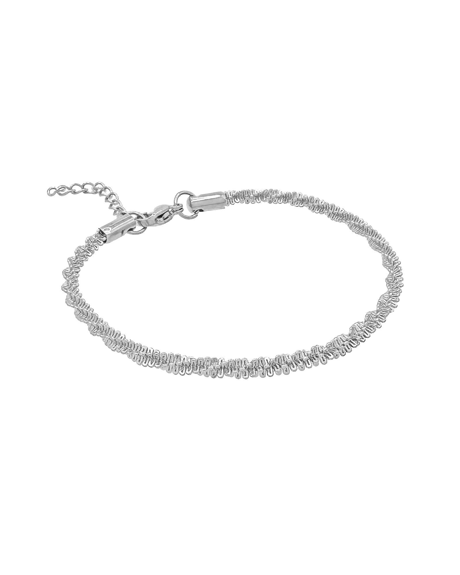 TWISTED METAL BRACELET - SILVER