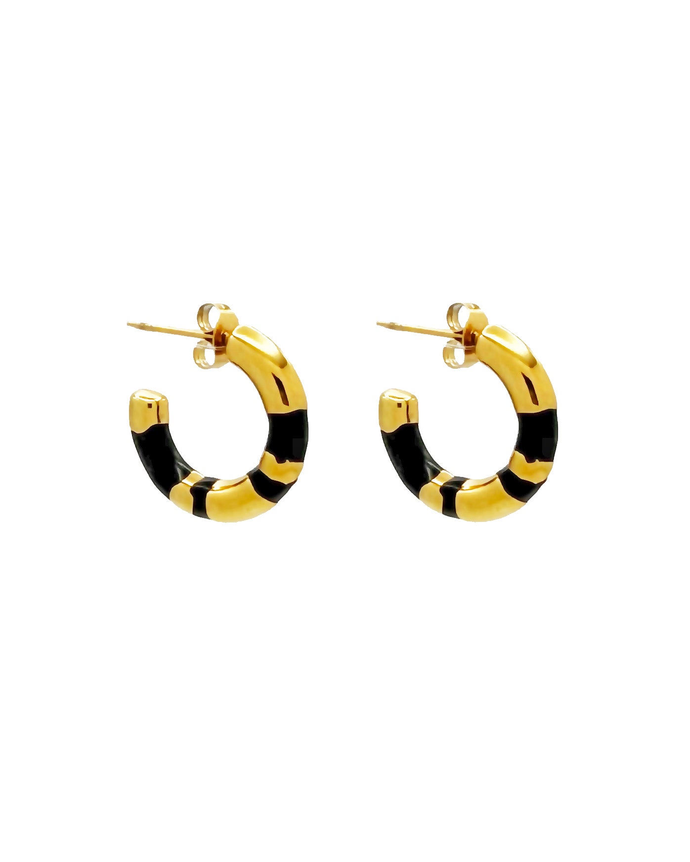 ELLA 20MM HOOPS - ONYX