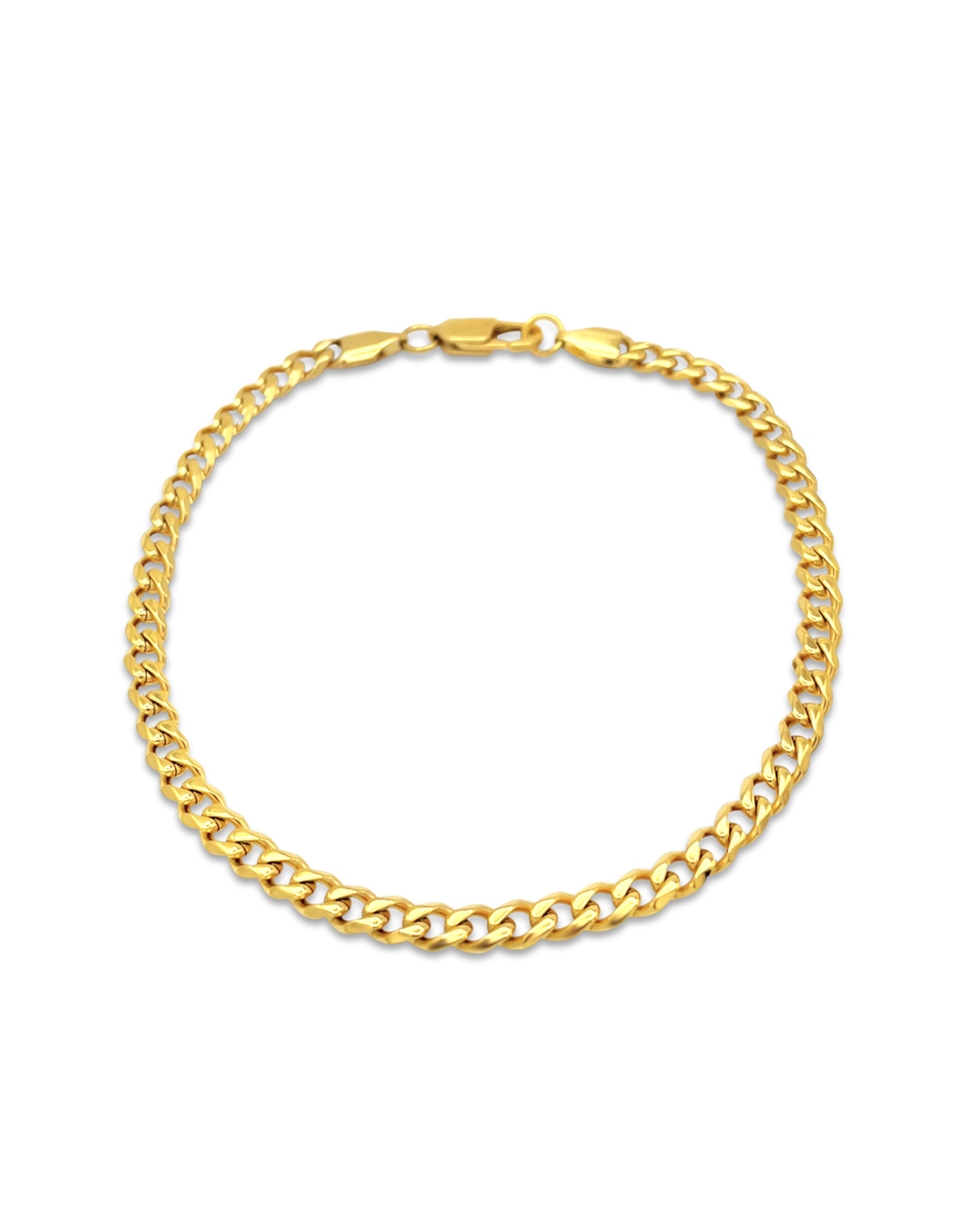 SKINNY CUBAN ANKLET - GOLD