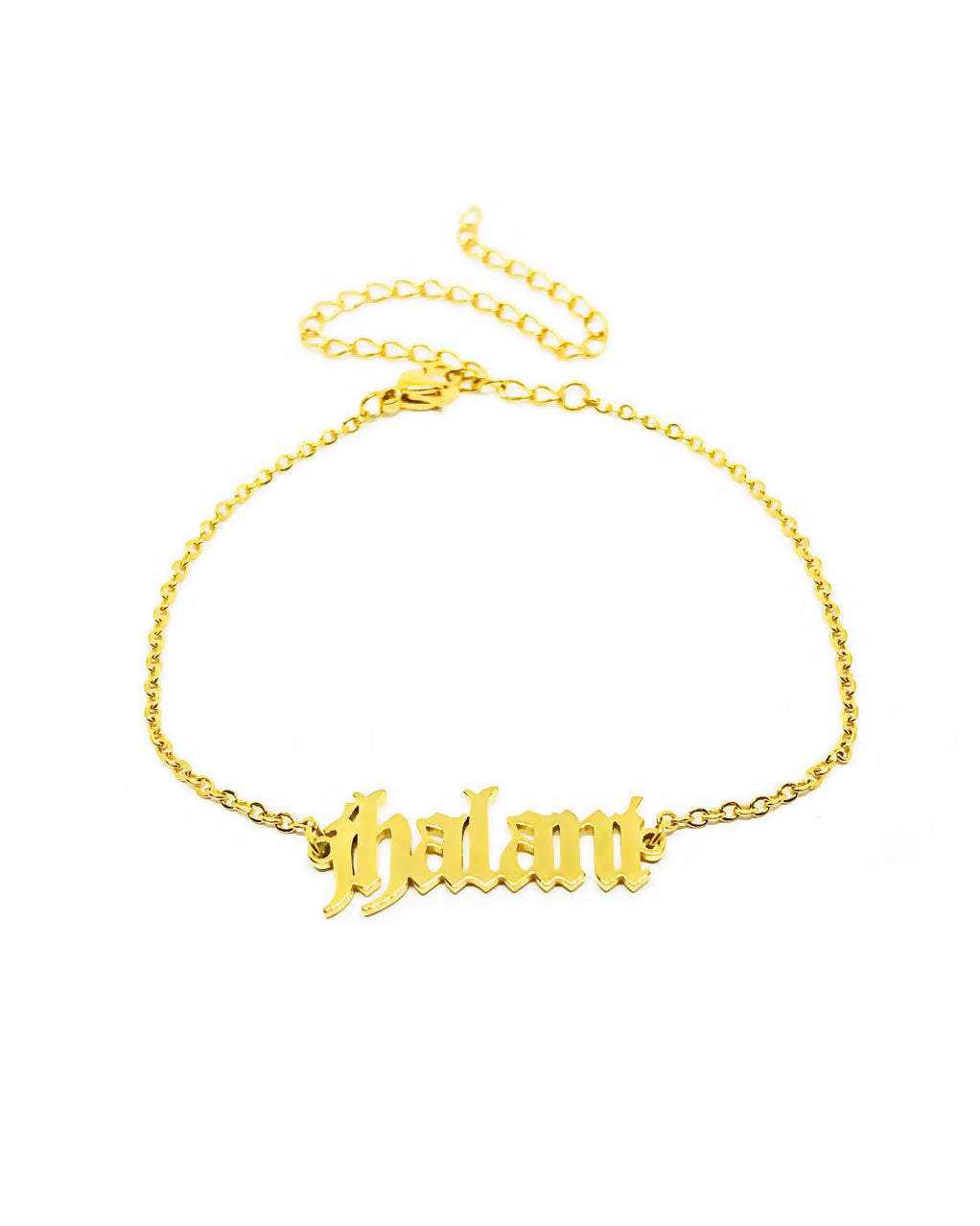 NAMEPLATE ANKLET