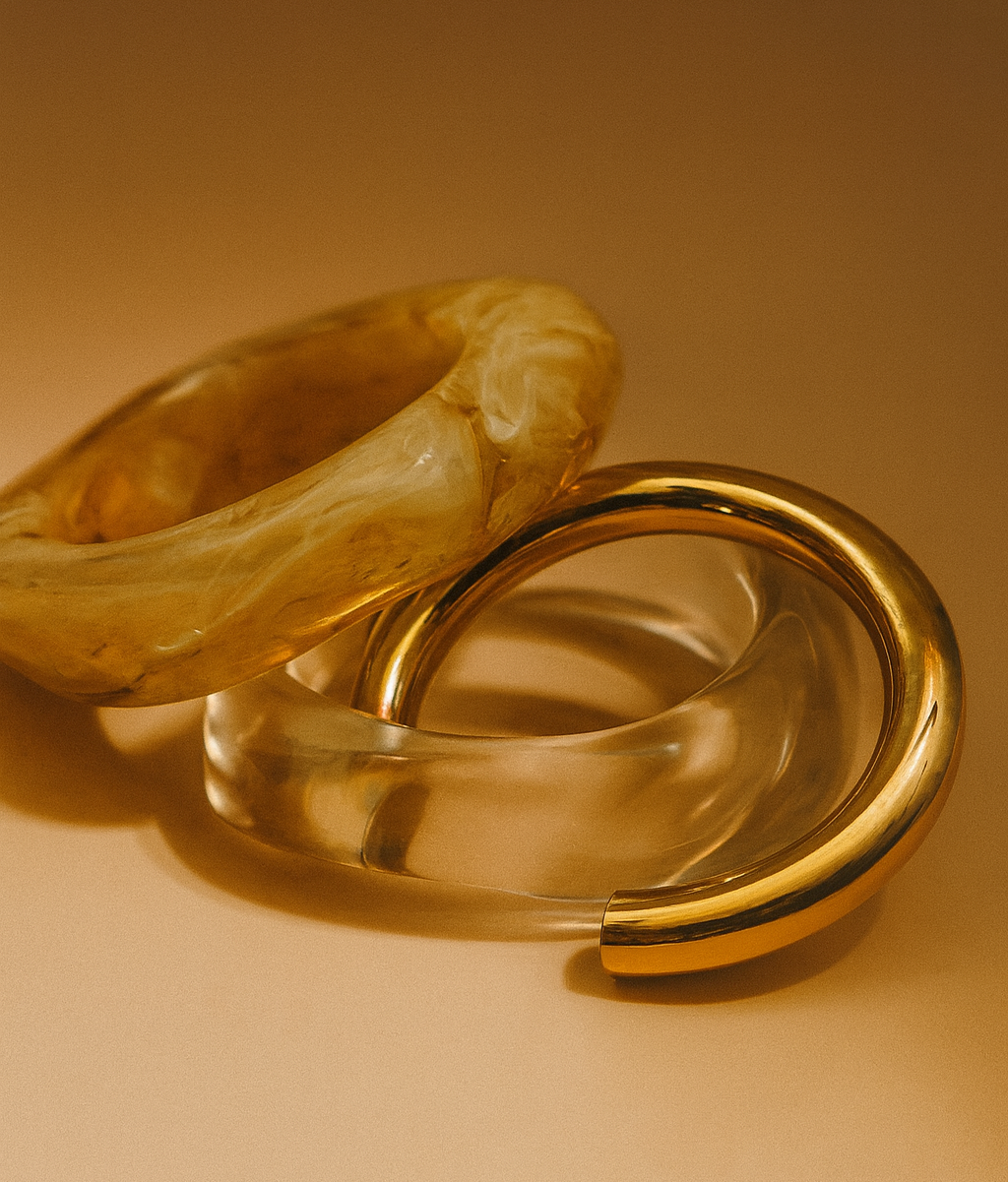 LUMÉ BANGLE - BUTTER PEARL