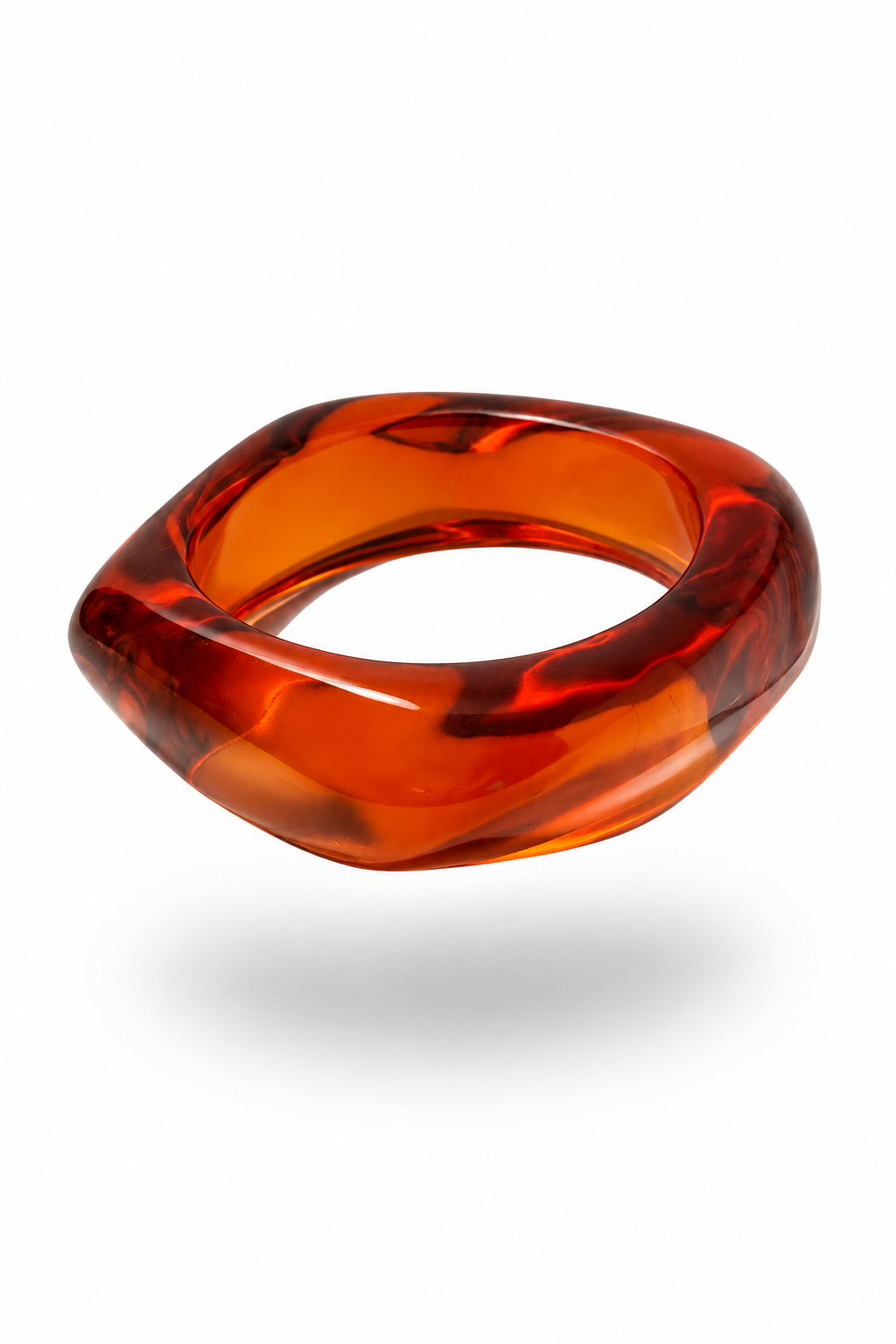 LUMÉ BANGLE - RUBY LUCITE