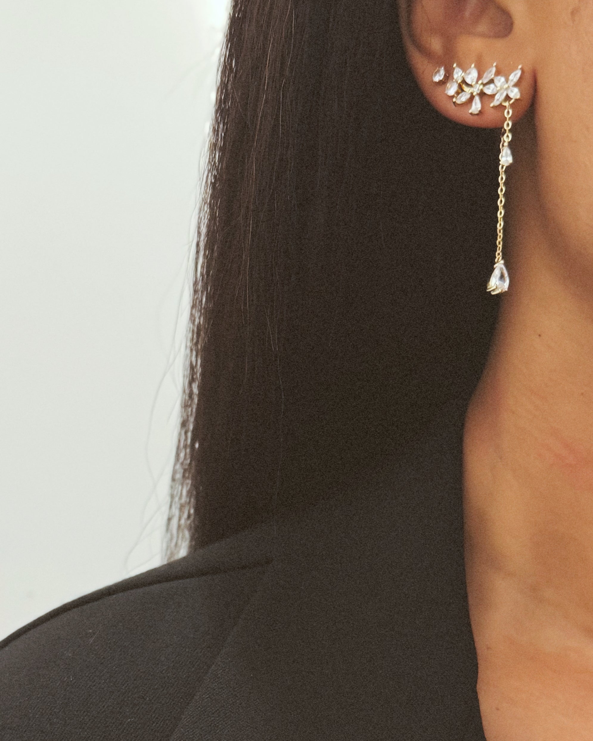 CZ EARRING AND NECKLACE SET