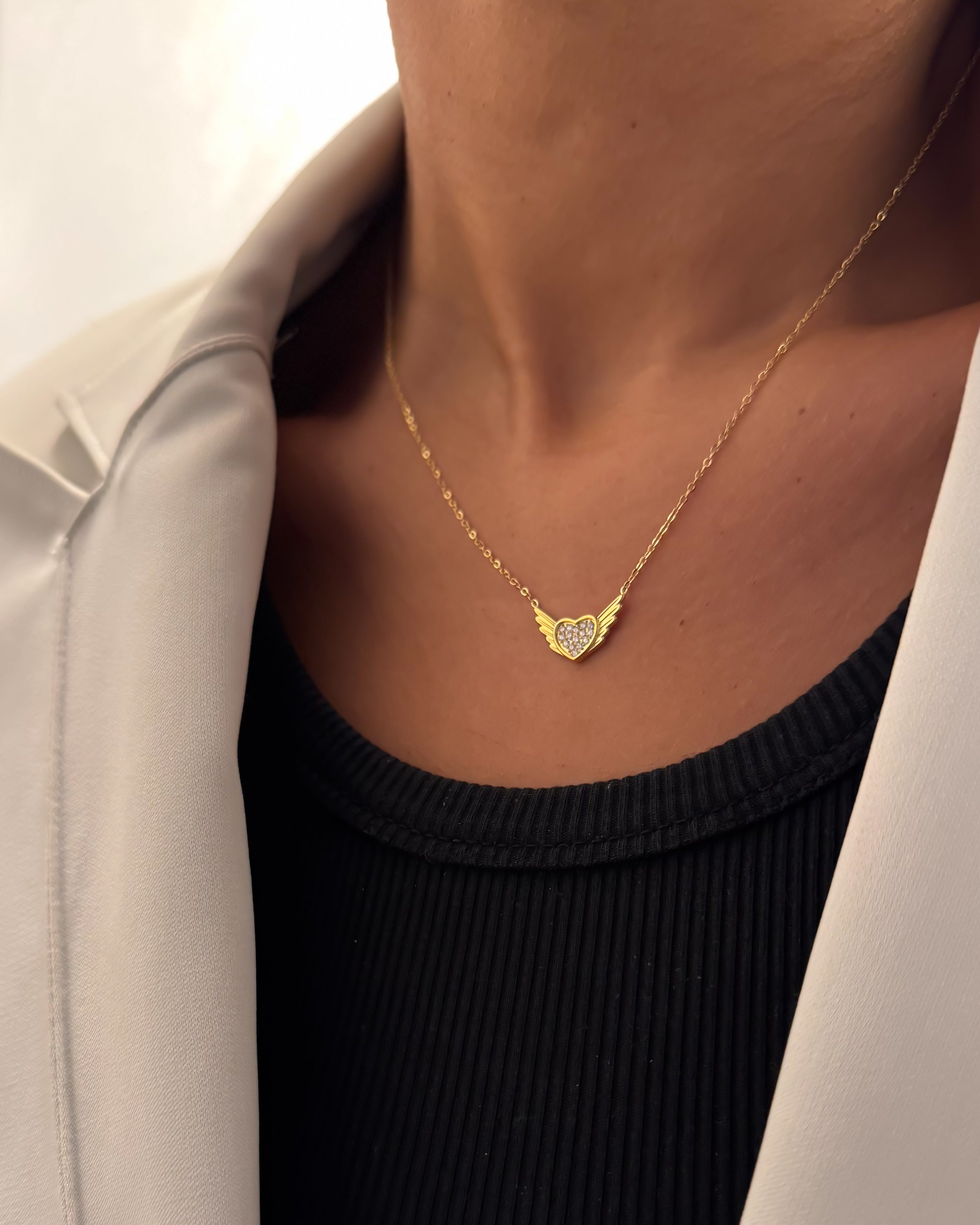CZ HEART NECKLACE