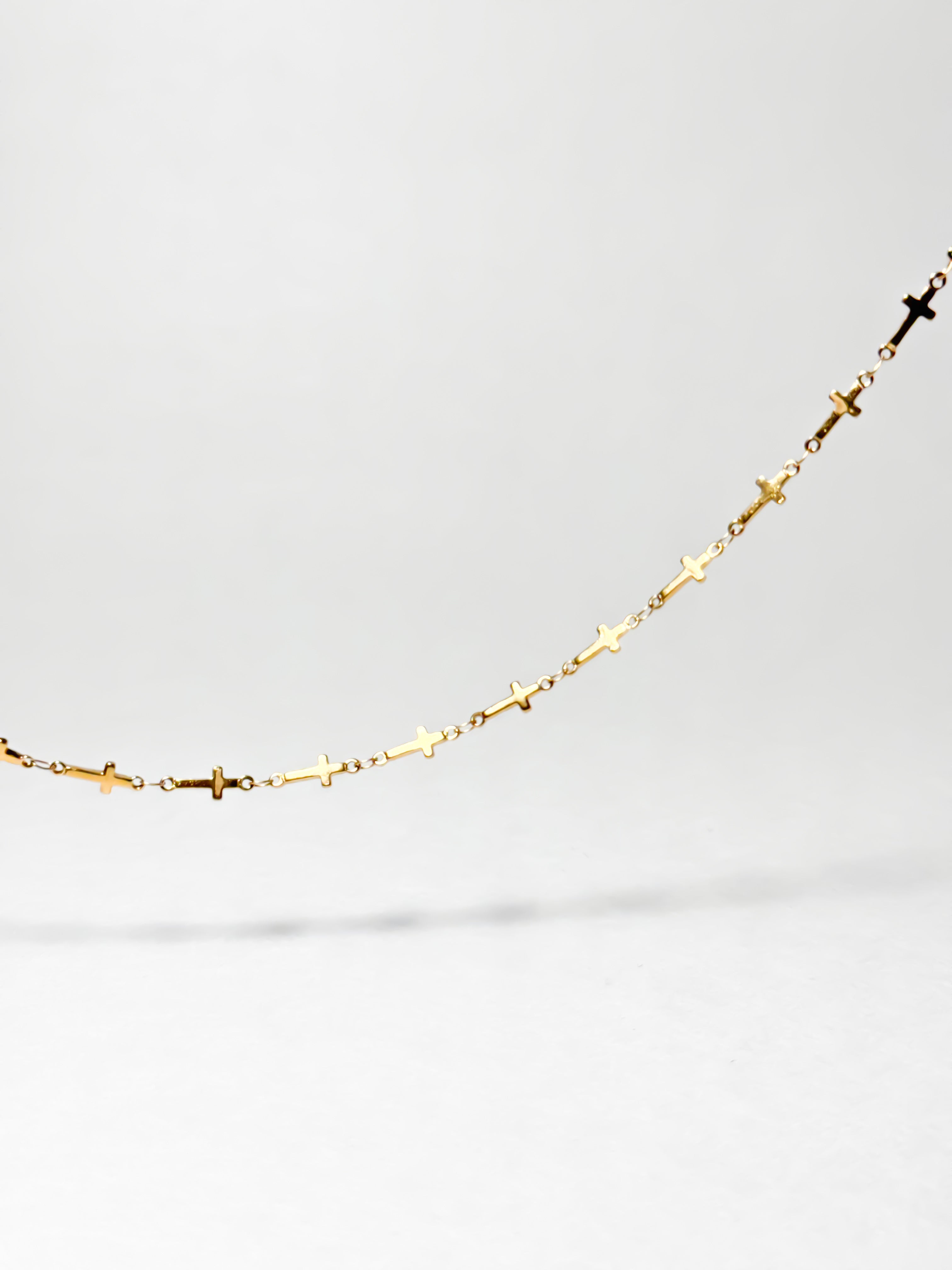 CROSS MOTIF ANKLET