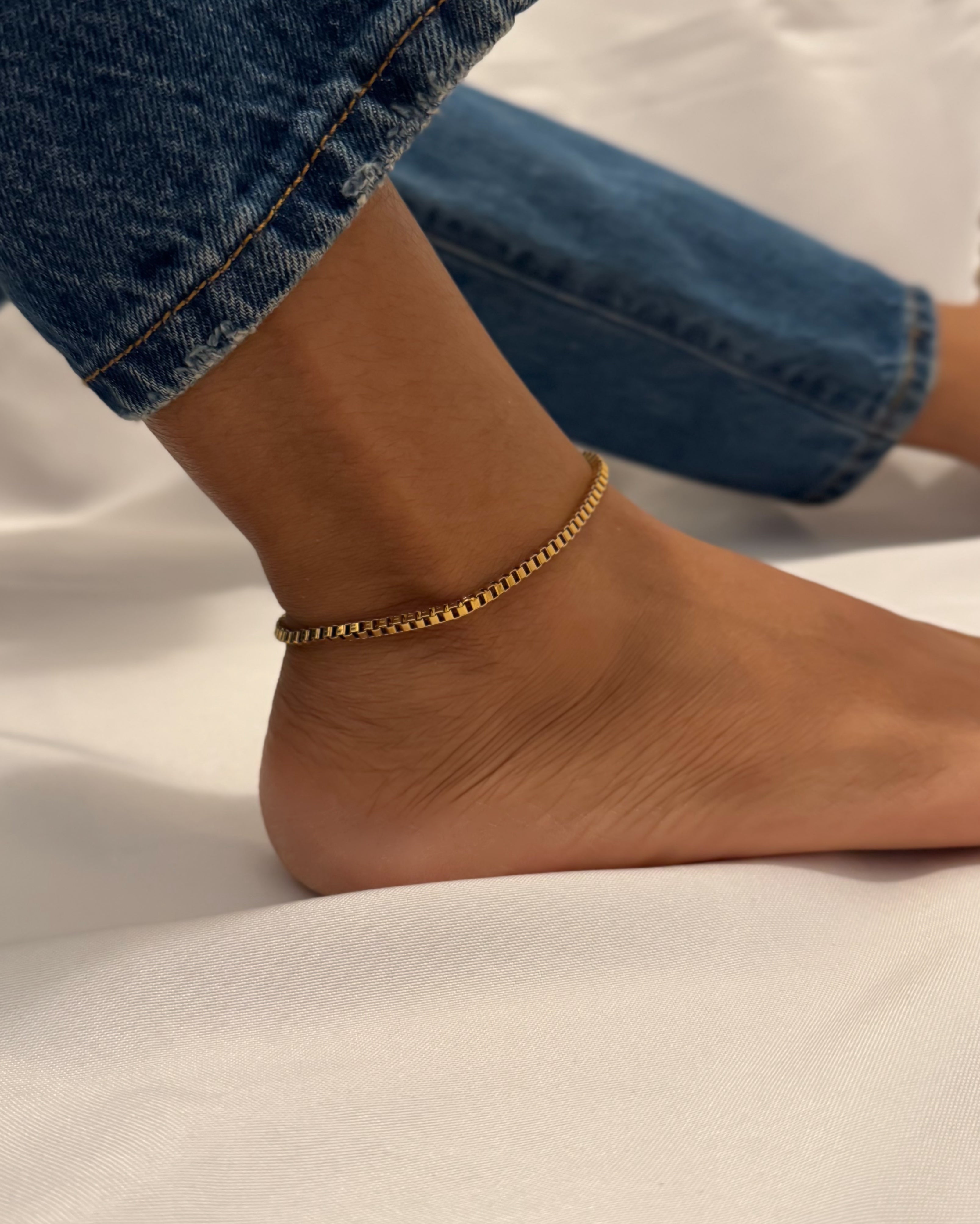 BOX ANKLET - GOLD