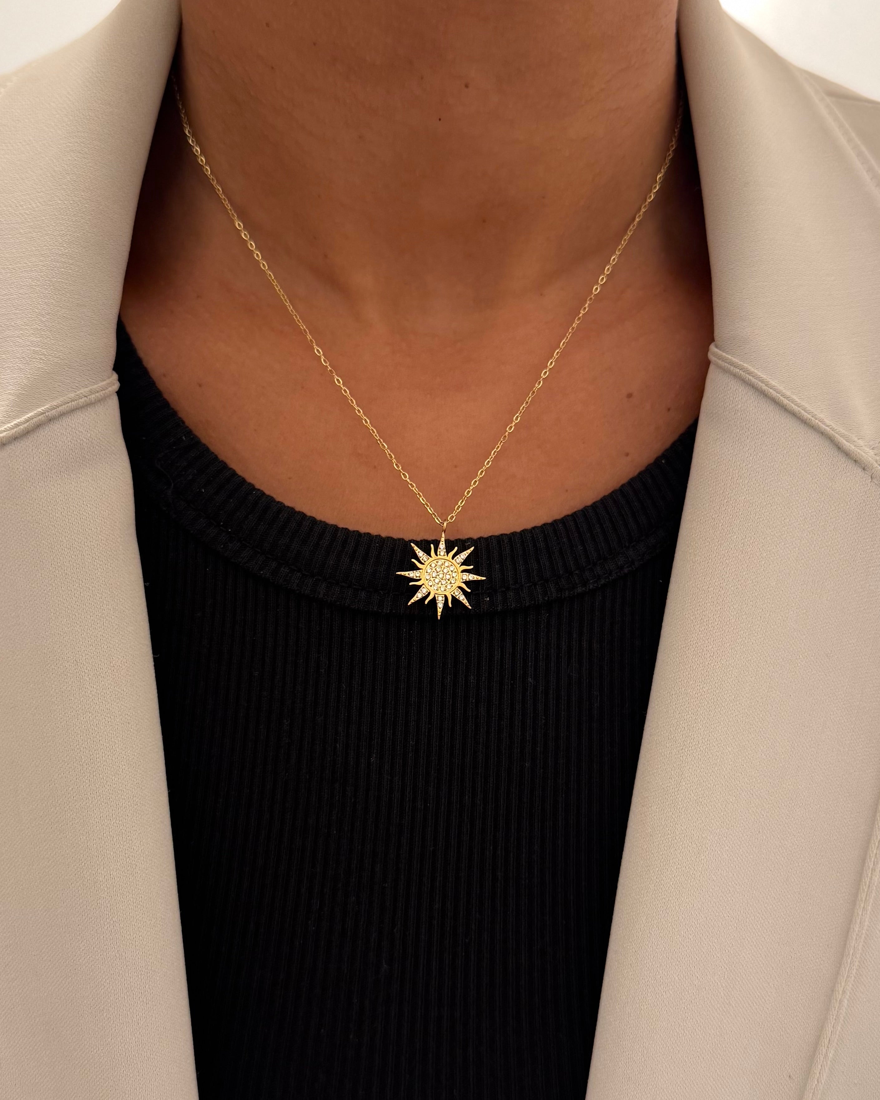 SUN NECKLACE - GOLD