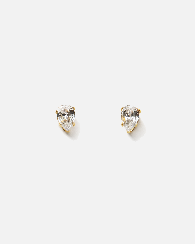 PEAR CUT STUDS - GOLD
