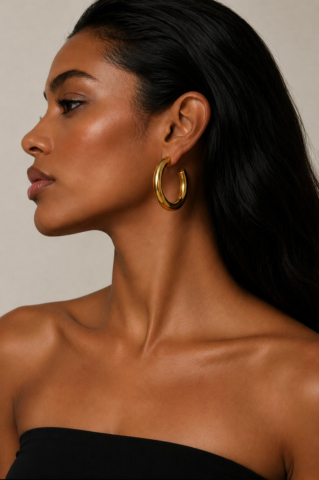 LANI 50MM HOOPS - GOLD