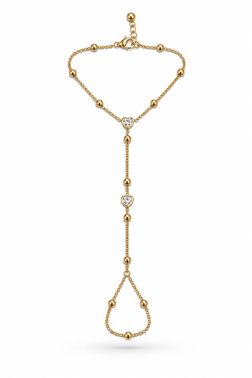 HEART HAND CHAIN - GOLD