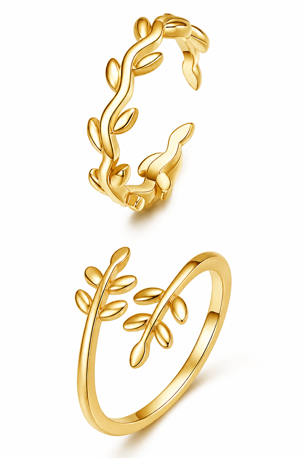 FLORAL TOE RING SET - GOLD
