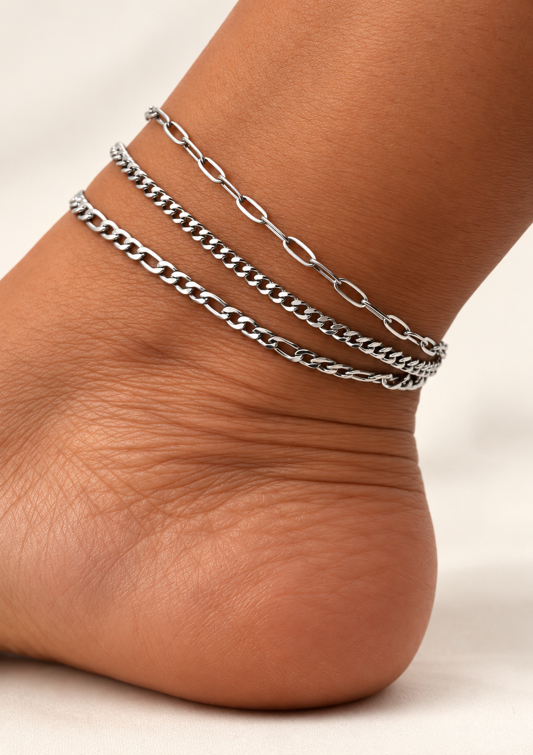 FIGARO ANKLET SET - SILVER