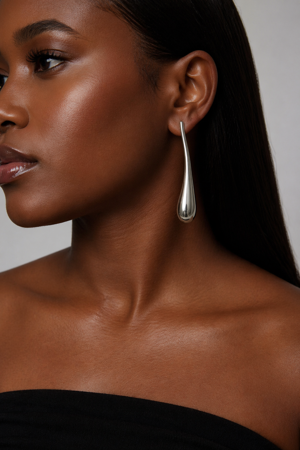 TEARDROP EARRINGS - SILVER