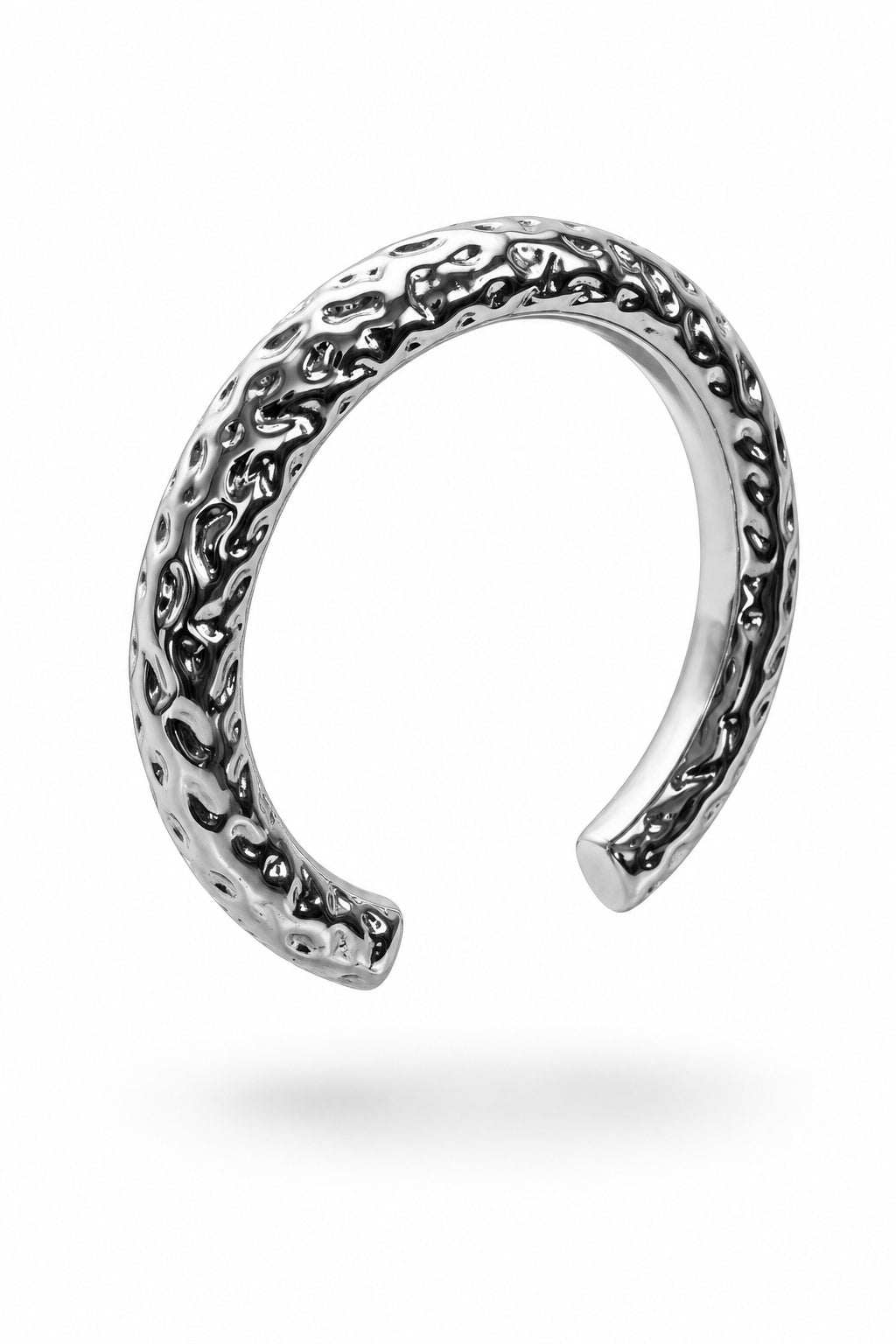 MOLTEN CUFF 10MM - SILVER