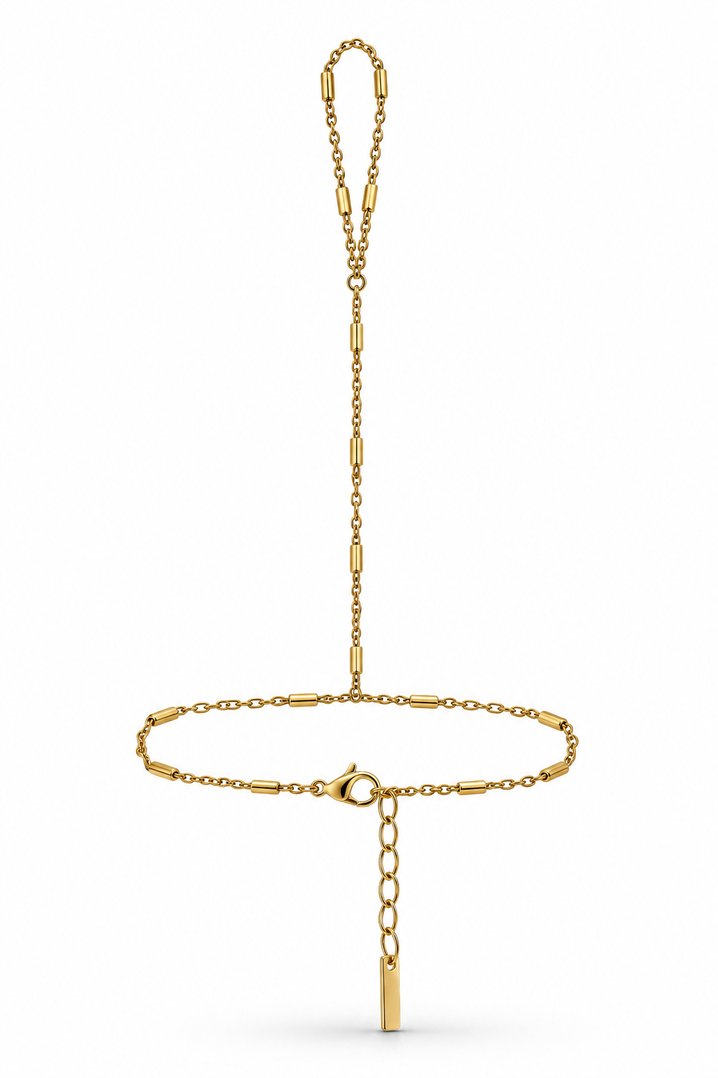 MINIMAL BAR HAND CHAIN - GOLD
