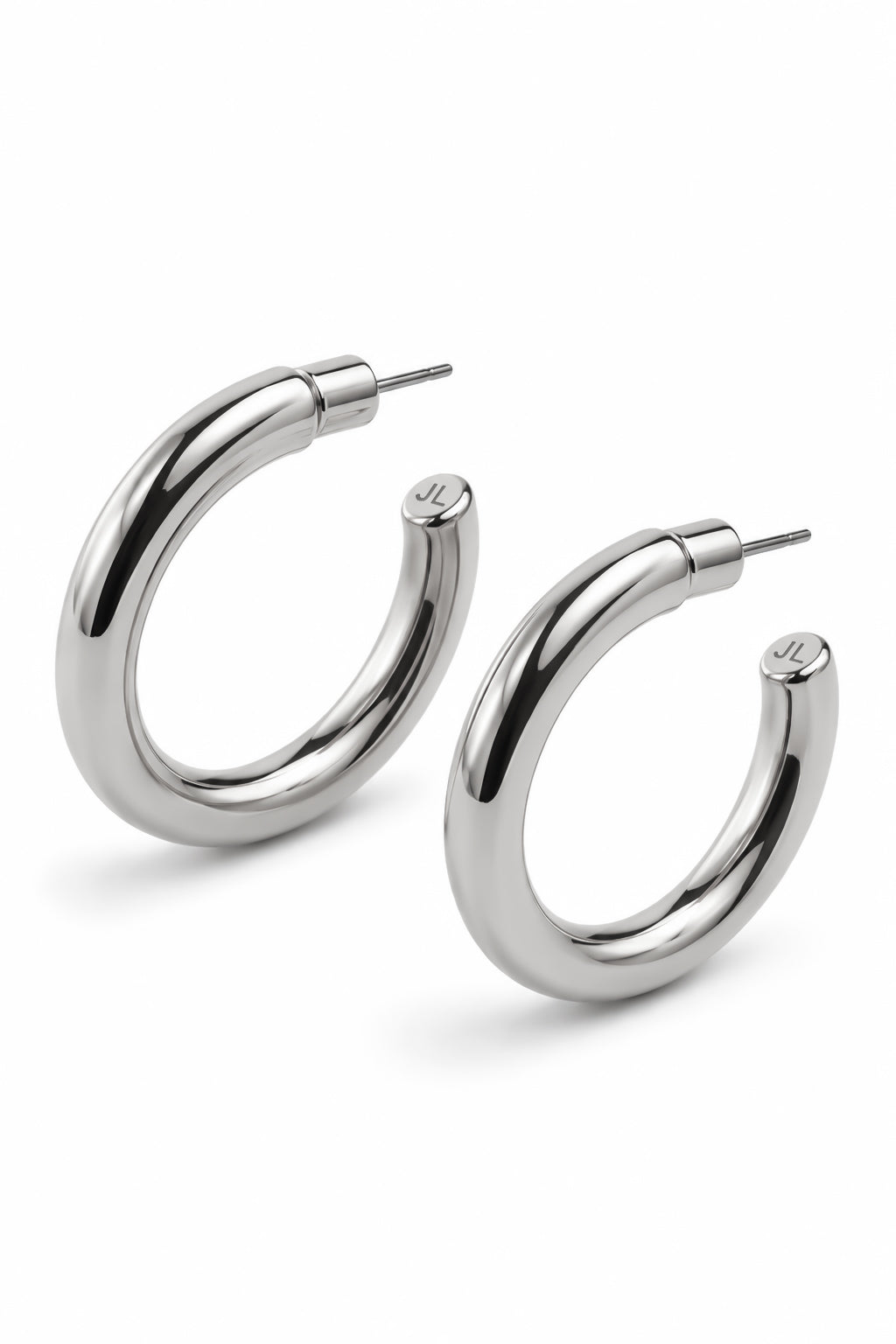 LANI 8MM HOOPS - SILVER