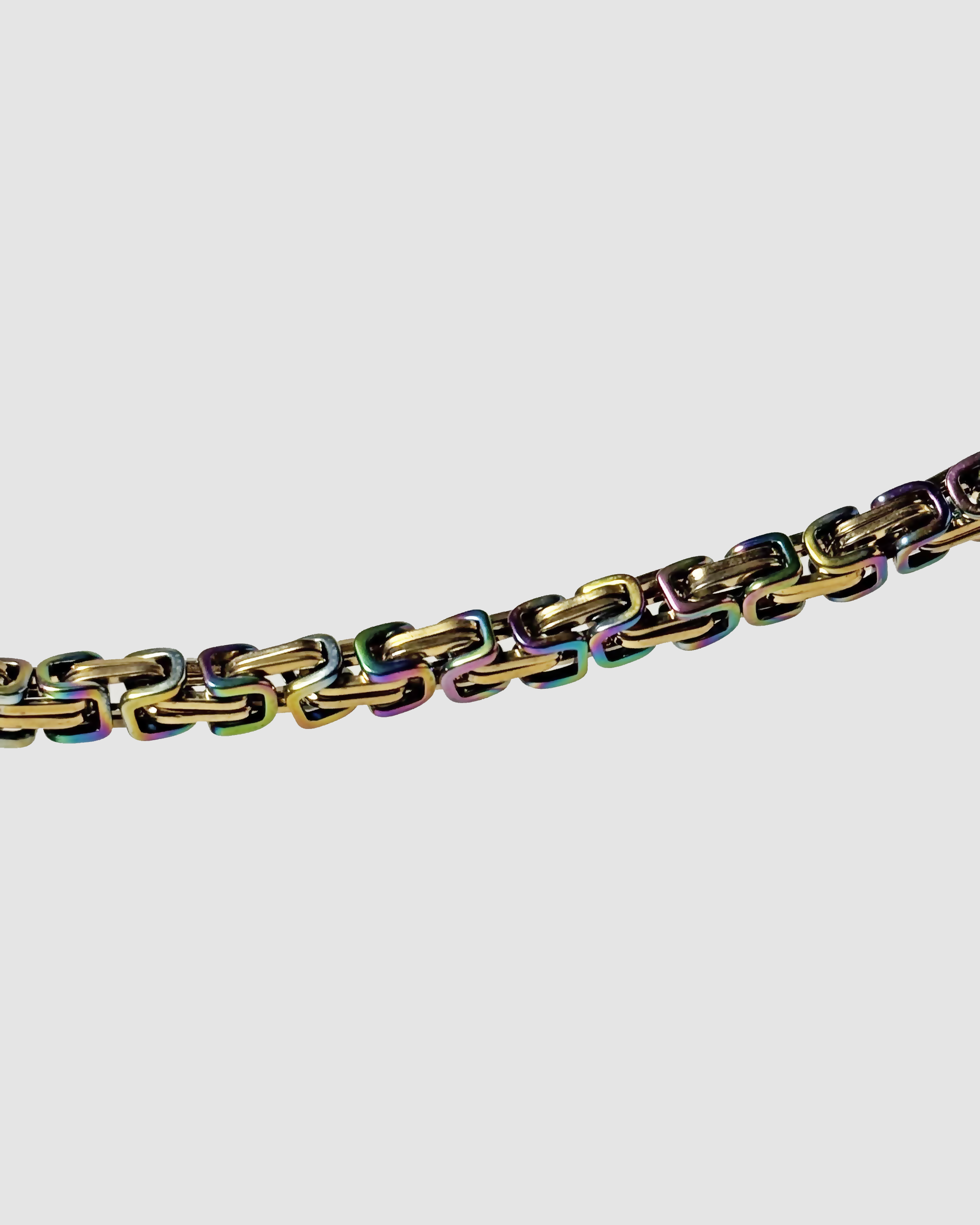 IRIDESCENT LINK BRACELET - 8.5”