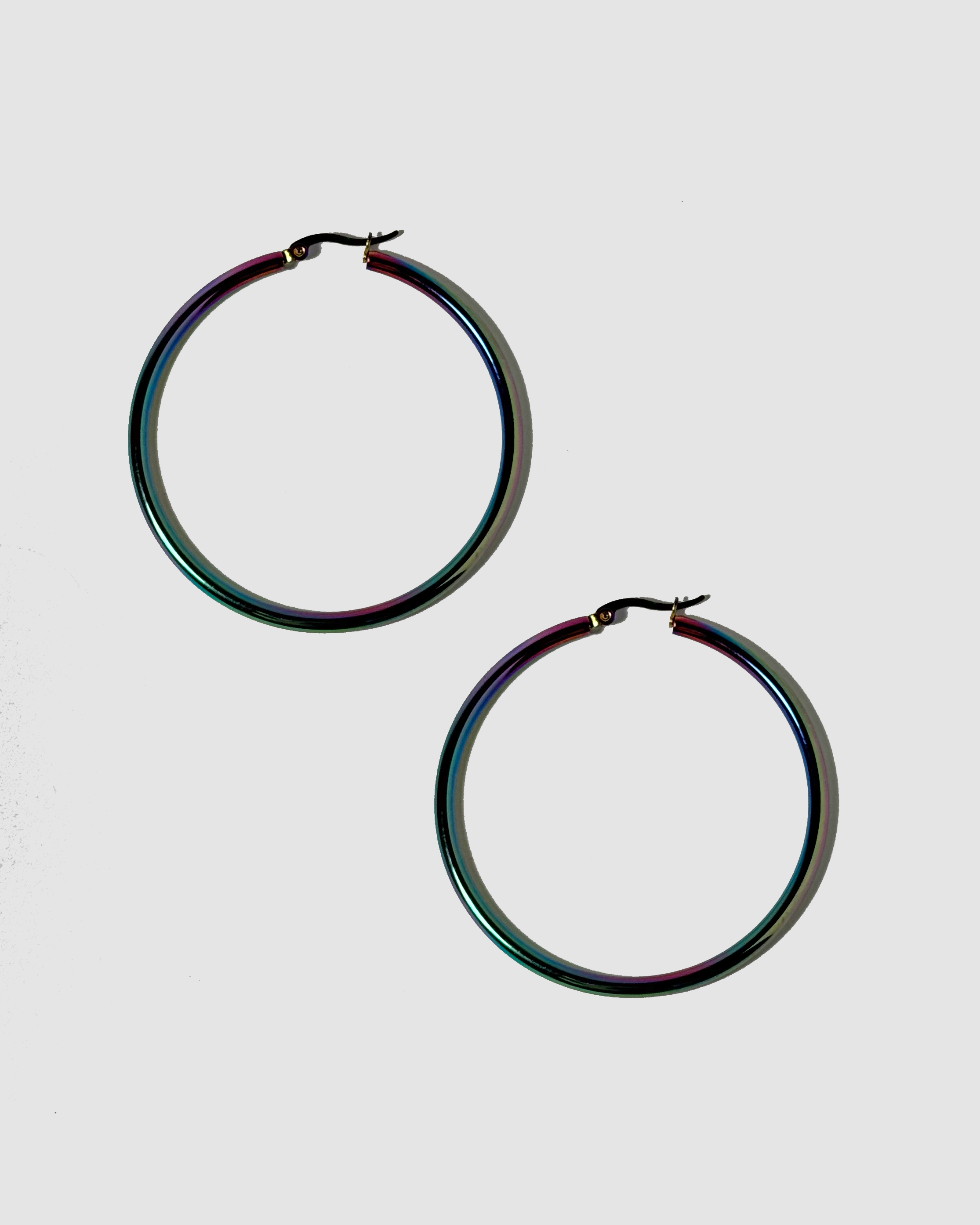 IRIDESCENT 2.25” HOOPS