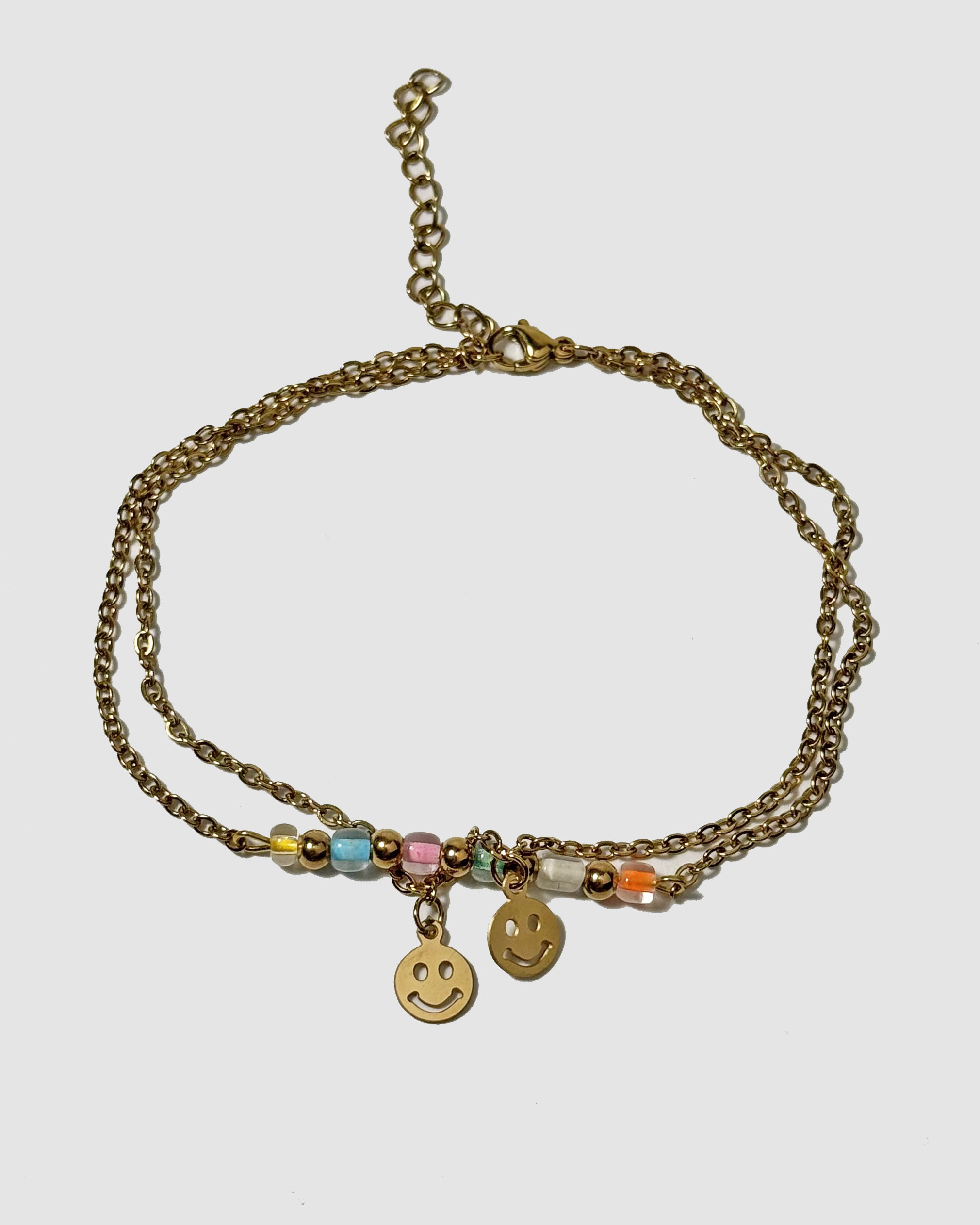 SMILEY ANKLET - GOLD
