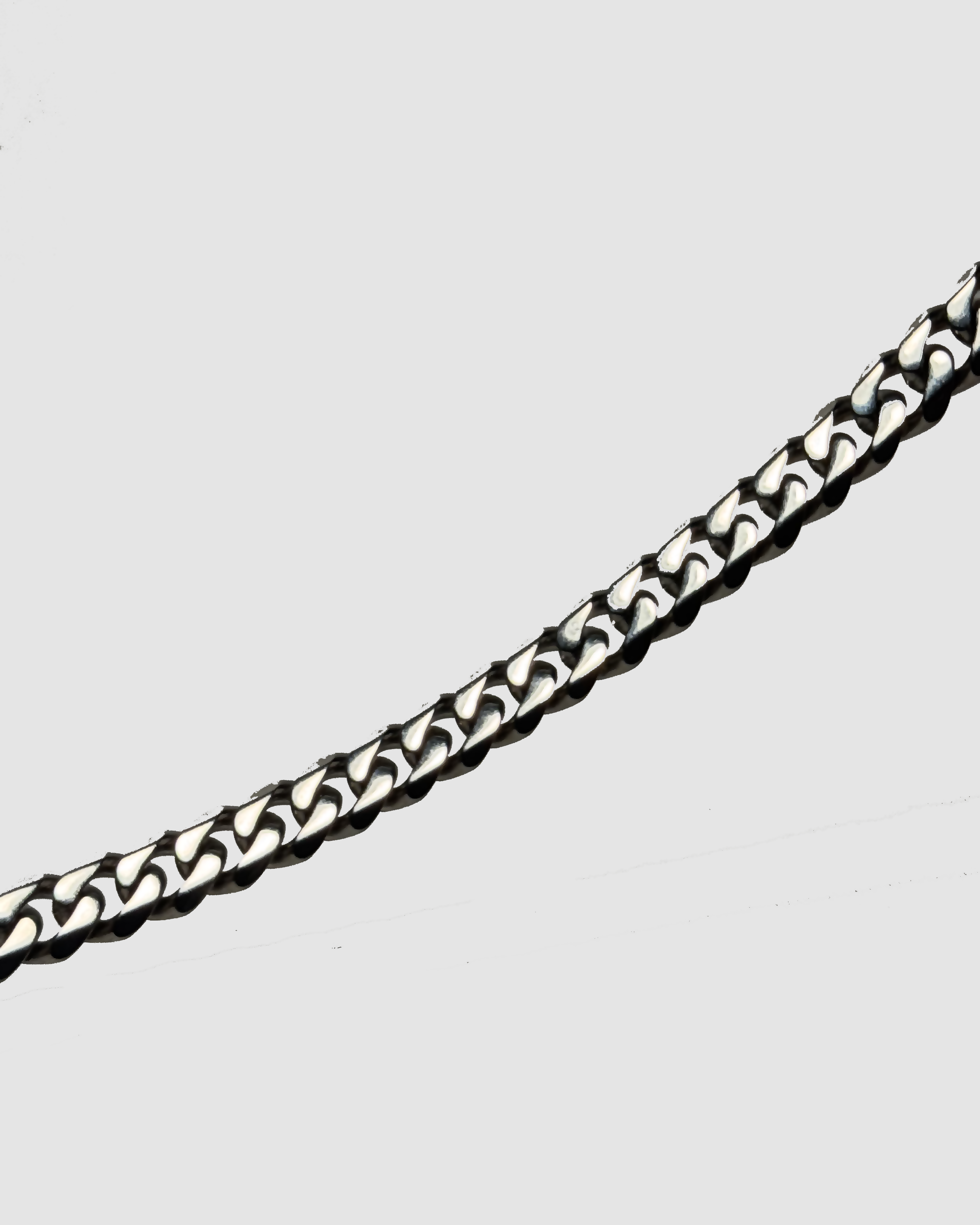 FLAT CURB ANKLET - SILVER