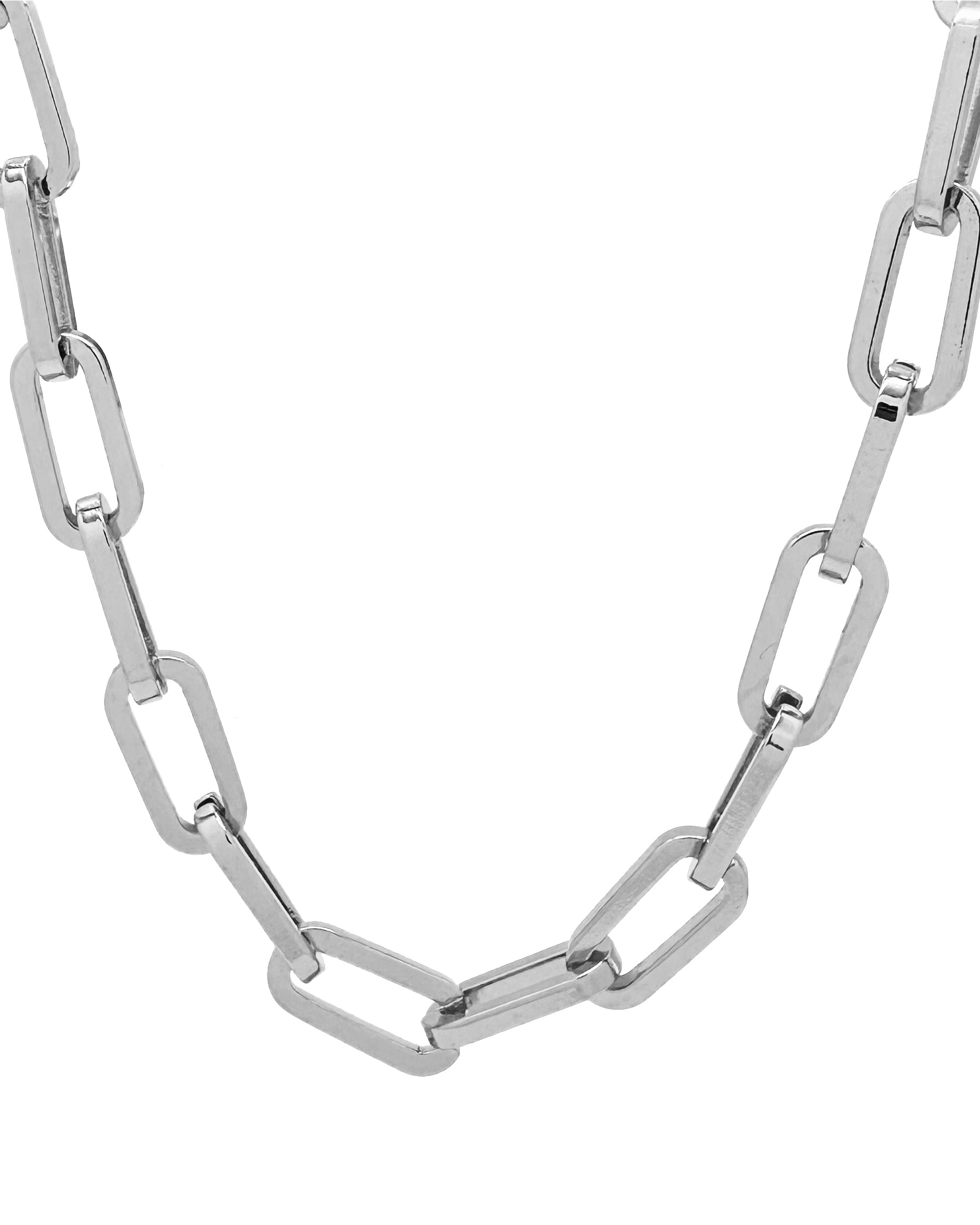 Oval Link Chain - Silver